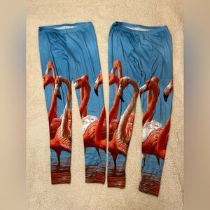 Two Identical Pairs of Flamingo Tights New Women’s Medium